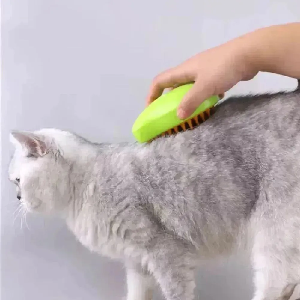 3-in-1 Pet Grooming Steam Brush