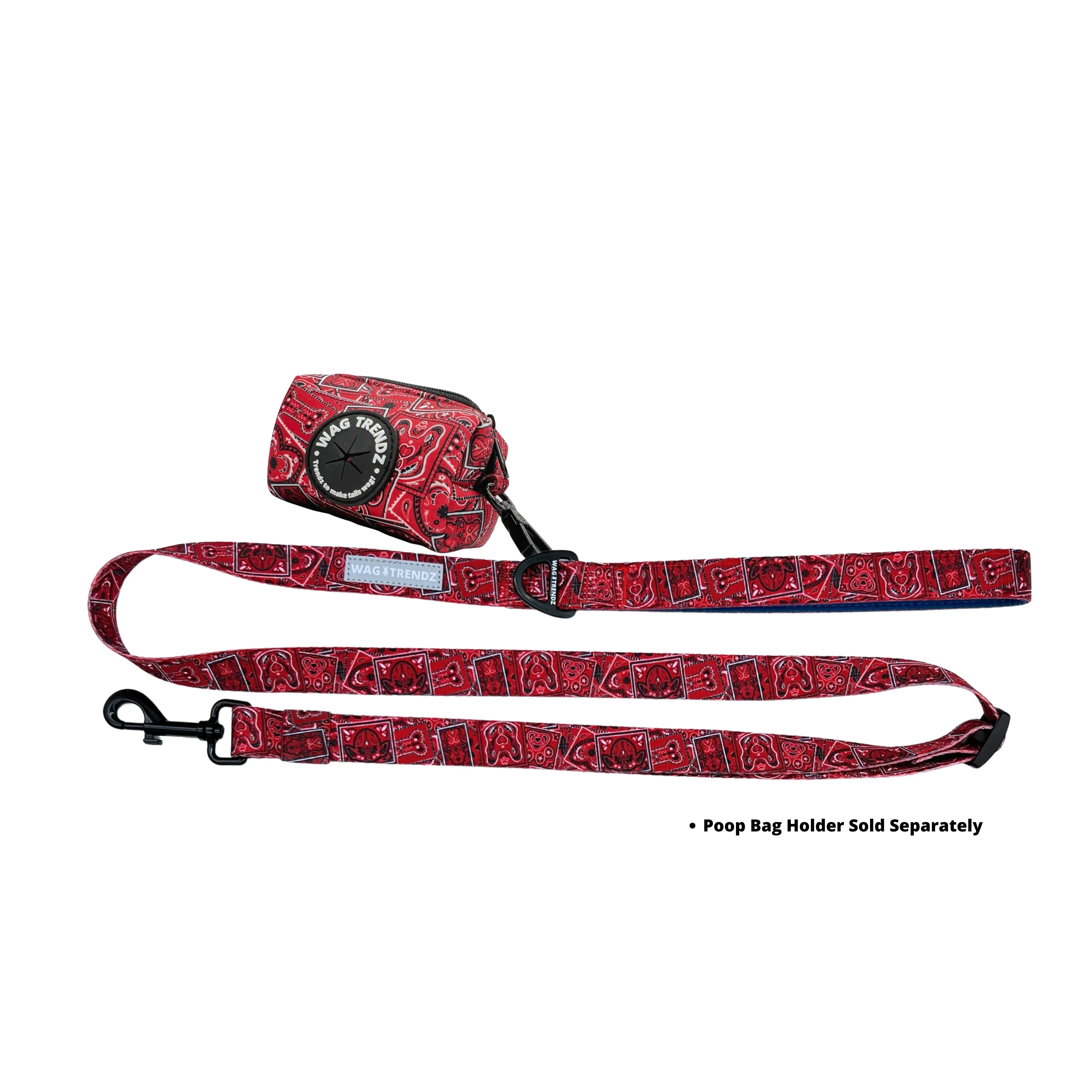 Adjustable Dog Leash | Bandana Boujee Red