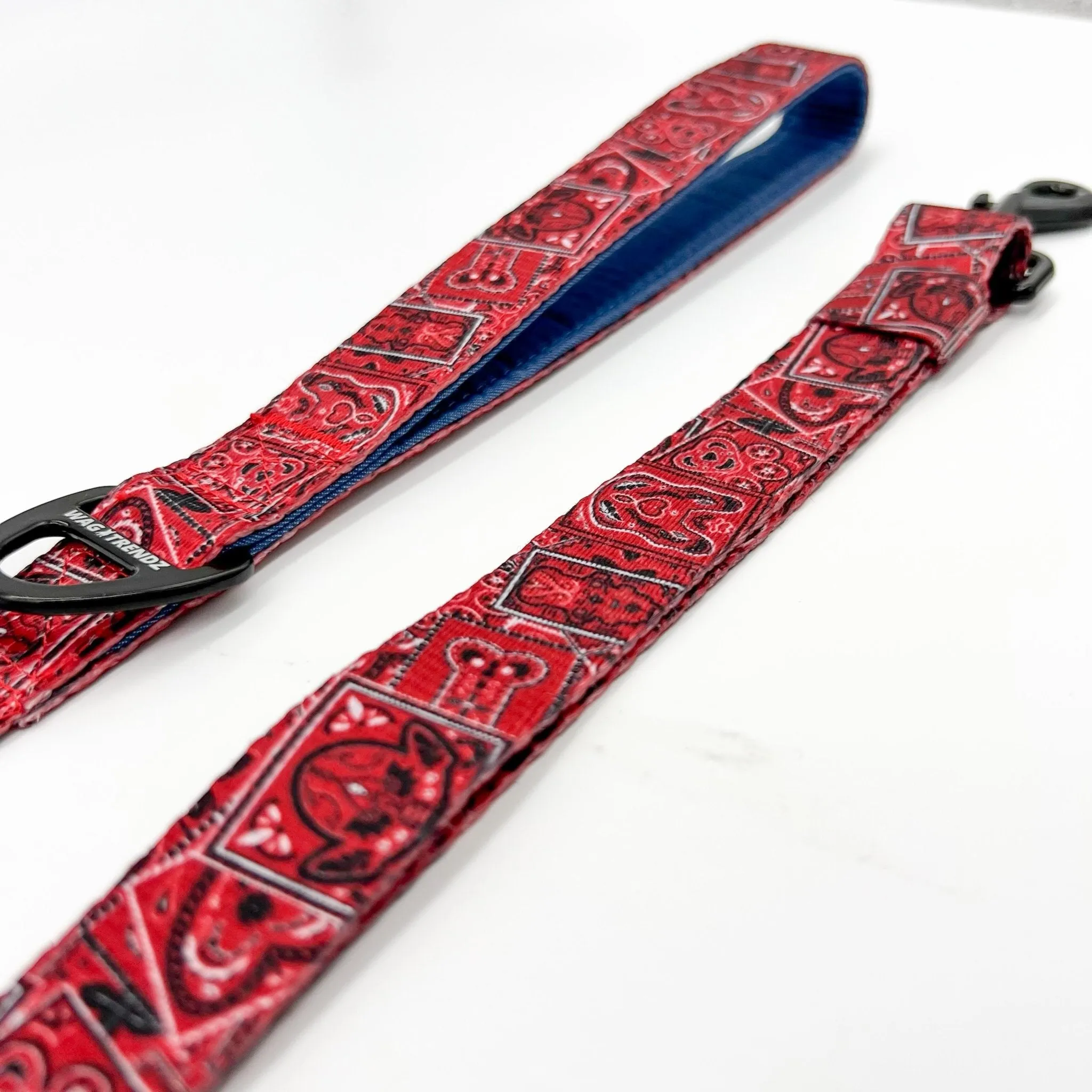 Adjustable Dog Leash | Bandana Boujee Red