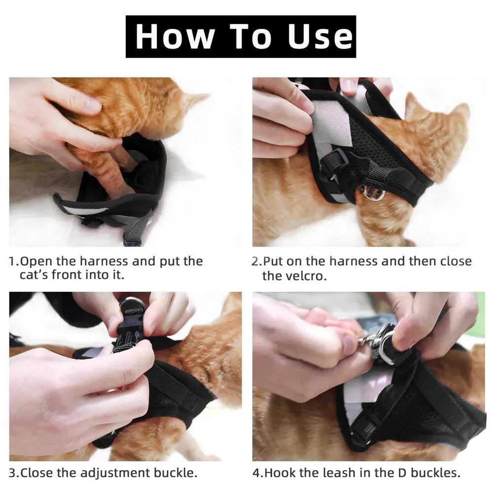 Aiitle Adjust Breathable Pet Harness Leash Set