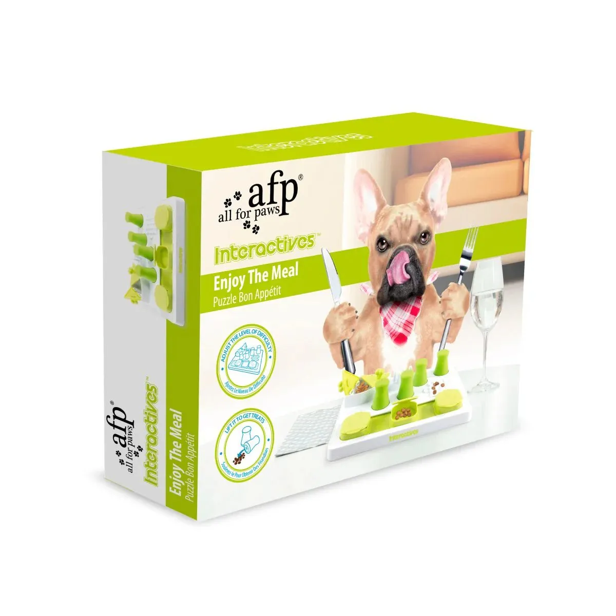 ALL FOR PAWS Interactive Puzzle Bon Appetit Puzzle Toy