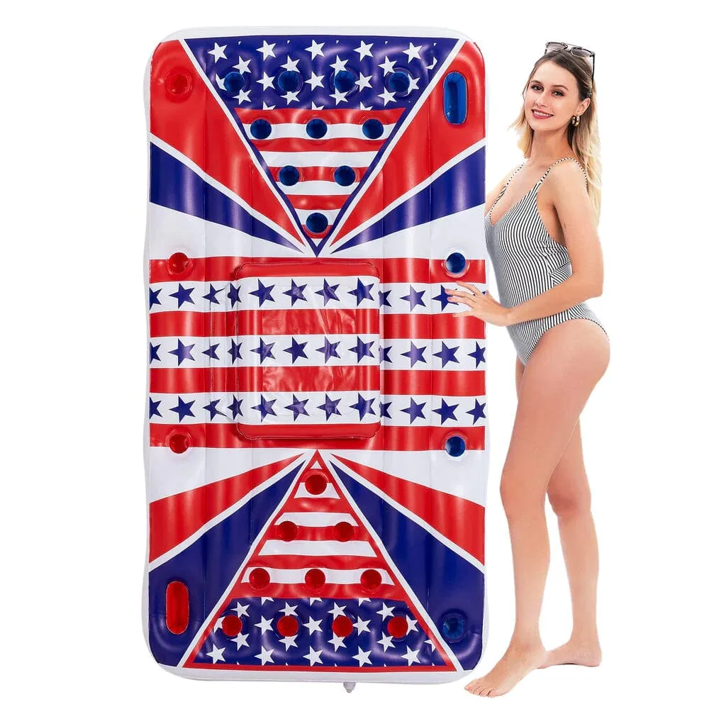 American Flag Beer Pong Cooler Float