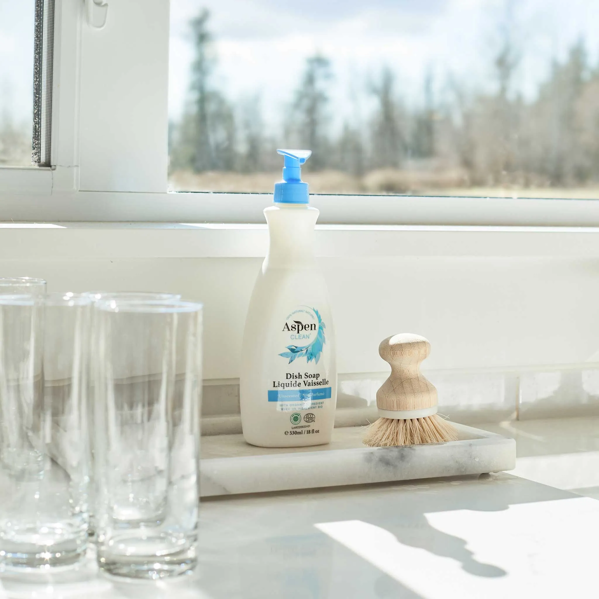 AspenClean Unscented Dish Soap Natural