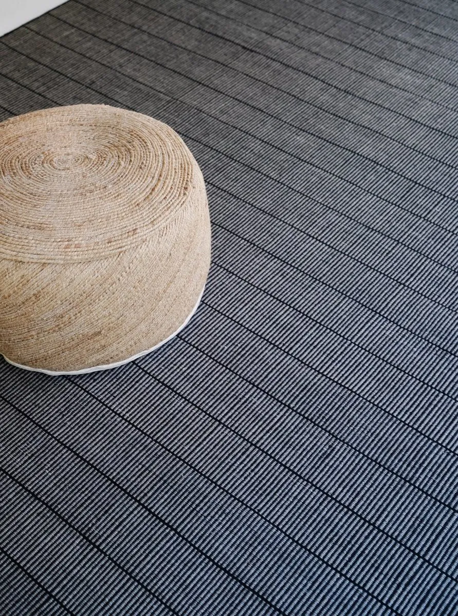 Black Flatweave PET Rug [LAST 3 PCS]