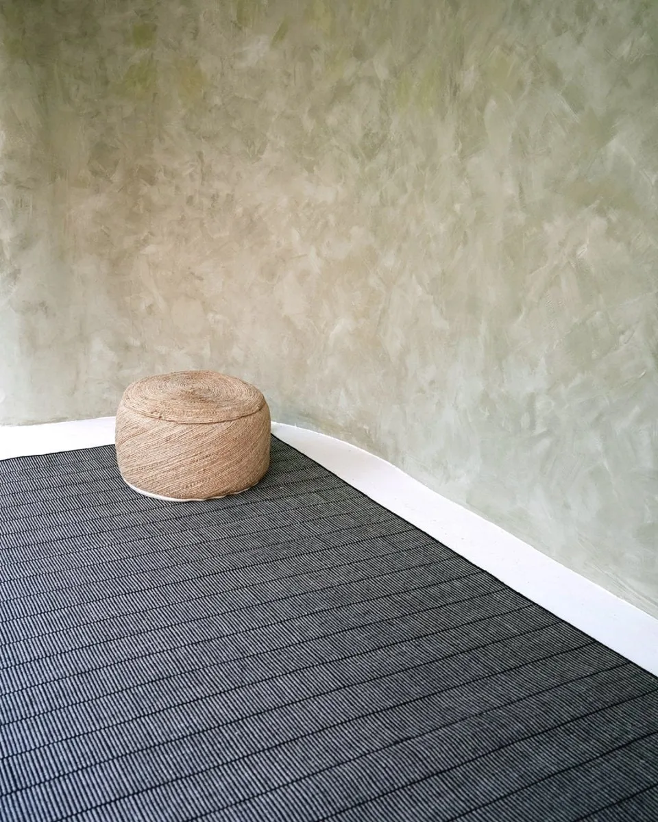 Black Flatweave PET Rug [LAST 3 PCS]