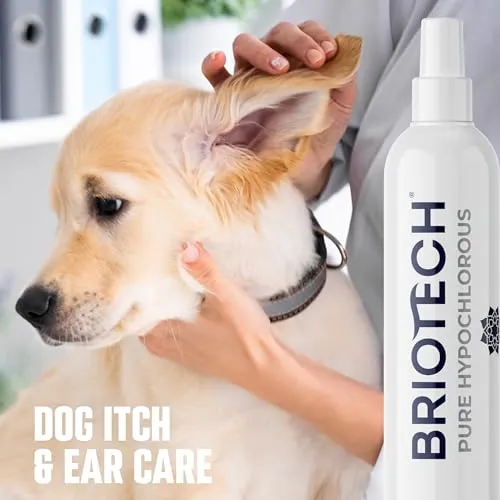 BRIOTECH Pure Hypochlorous Acid Spray and Cleanser, Original Premium HOCl Topical Solution, Multi-Purpose Cleaner, Family Approved & Pet Friendly, 1 gal refill ea, 2 ct