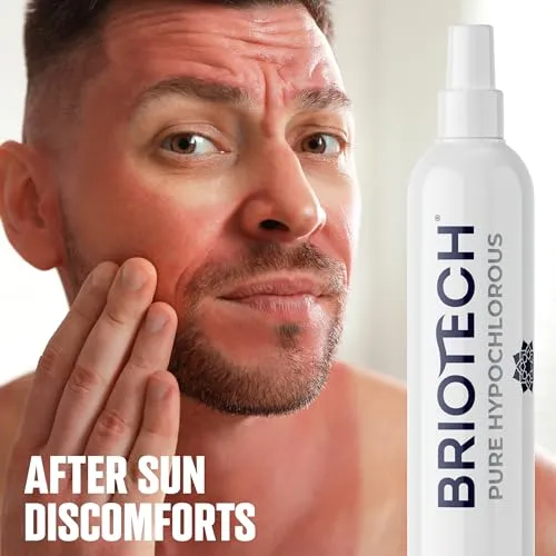 BRIOTECH Pure Hypochlorous Acid Spray and Cleanser, Original Premium HOCl Topical Solution, Multi-Purpose Cleaner, Family Approved & Pet Friendly, 1 gal refill ea, 2 ct