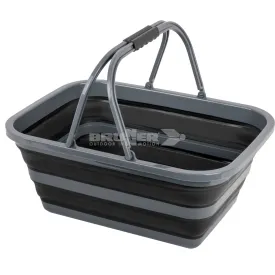 Brunner Holdall Fold Away Collapsible Basket Black