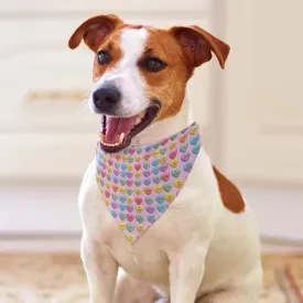 Candy Hearts Bandana for a Stylish Puppy This Valentine’s Day