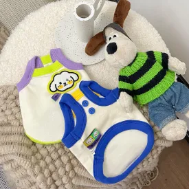 Cartoon Embroidered Pet Camisole