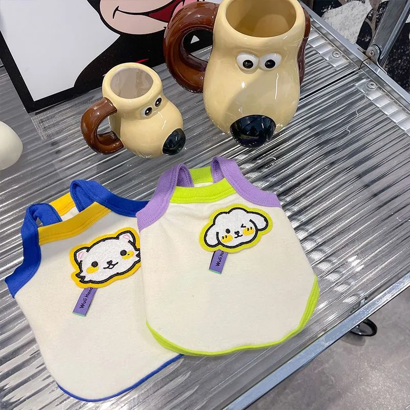 Cartoon Embroidered Pet Camisole