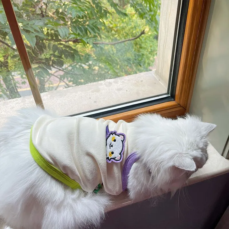 Cartoon Embroidered Pet Camisole