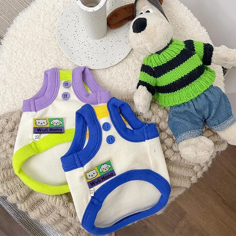 Cartoon Embroidered Pet Camisole