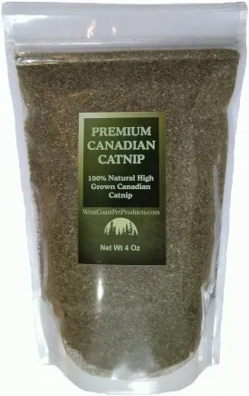 Catnip (4 oz Fine Cut) Premium Grade Canadian Catnip - Cat Nip Treat