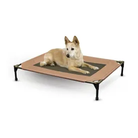 Chocolate Brown Dog Cot with Waterproof Fabric - Medium