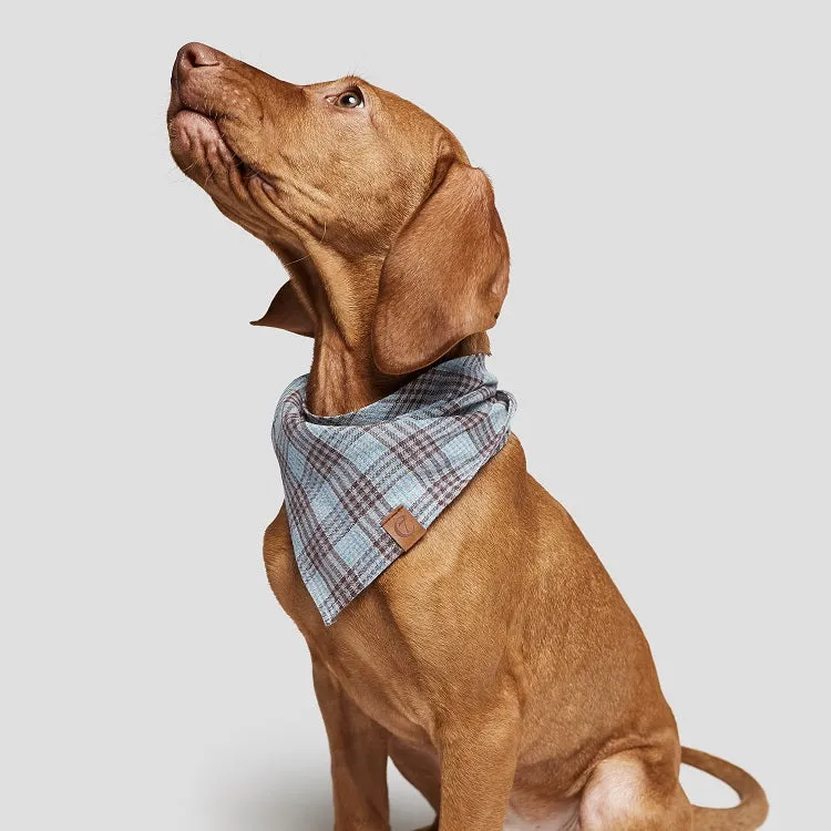 Cloud7 Bandana Check – Cyan and Brown