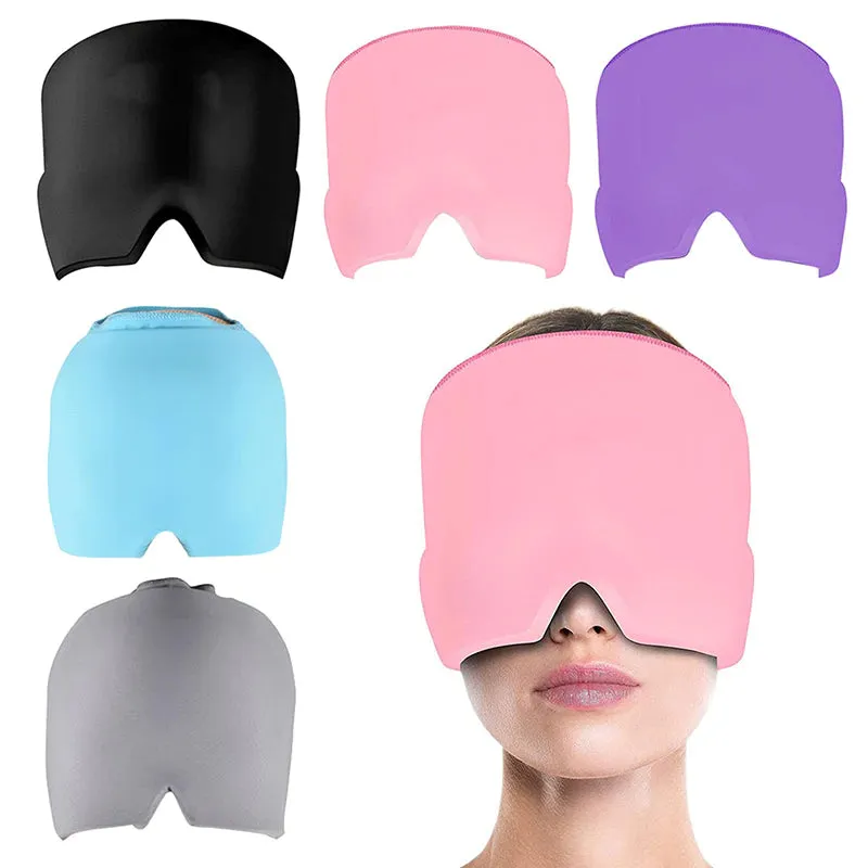 Cold Compress Eye Mask & Migraine Relief Hat