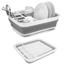 Collapsible Folding Silicone Dish Draining Rack