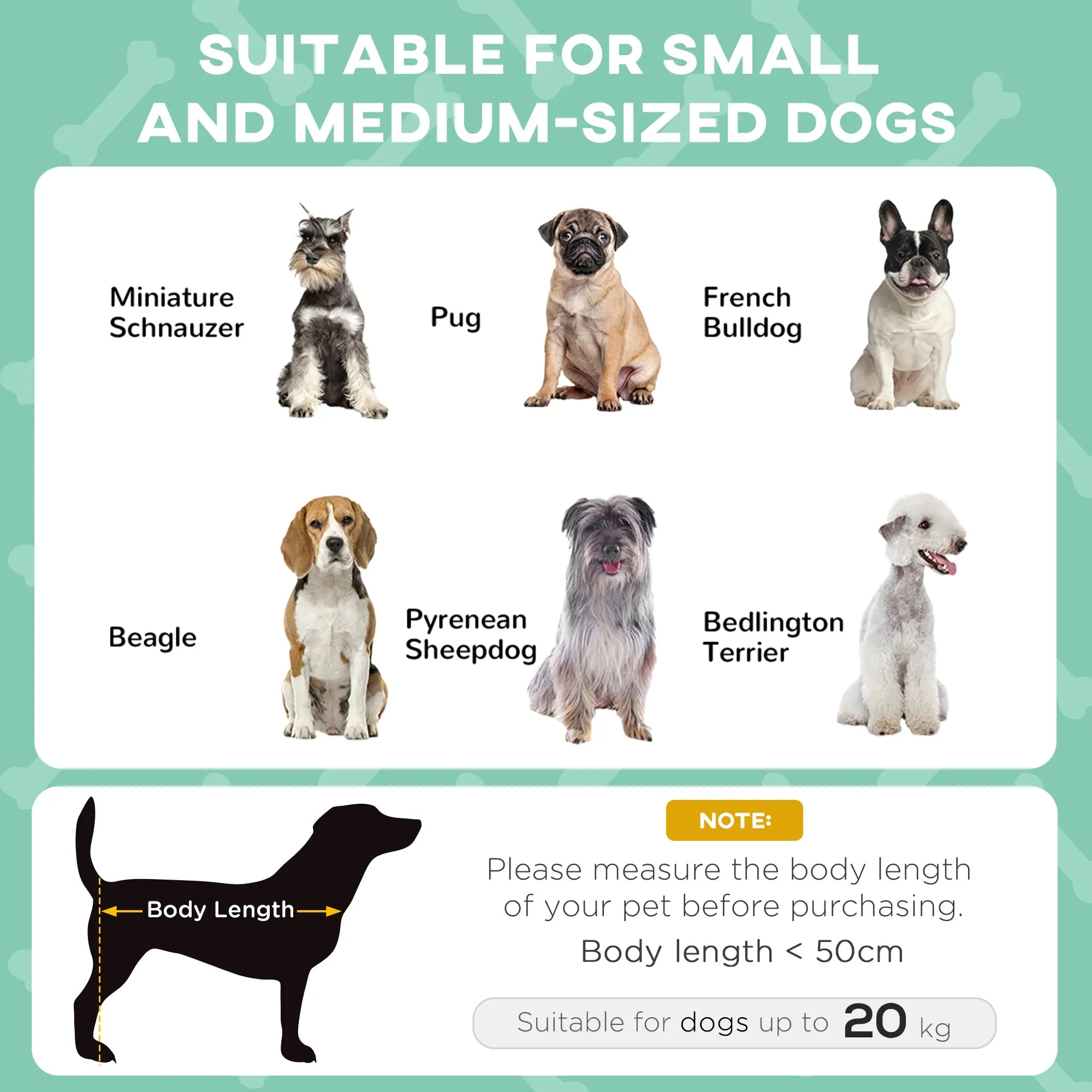 Cooling Raised Pet BedWith Washable Breathable Mesh for Small Medium Dogs 76 x 61 x 69.5cm - Light Grey