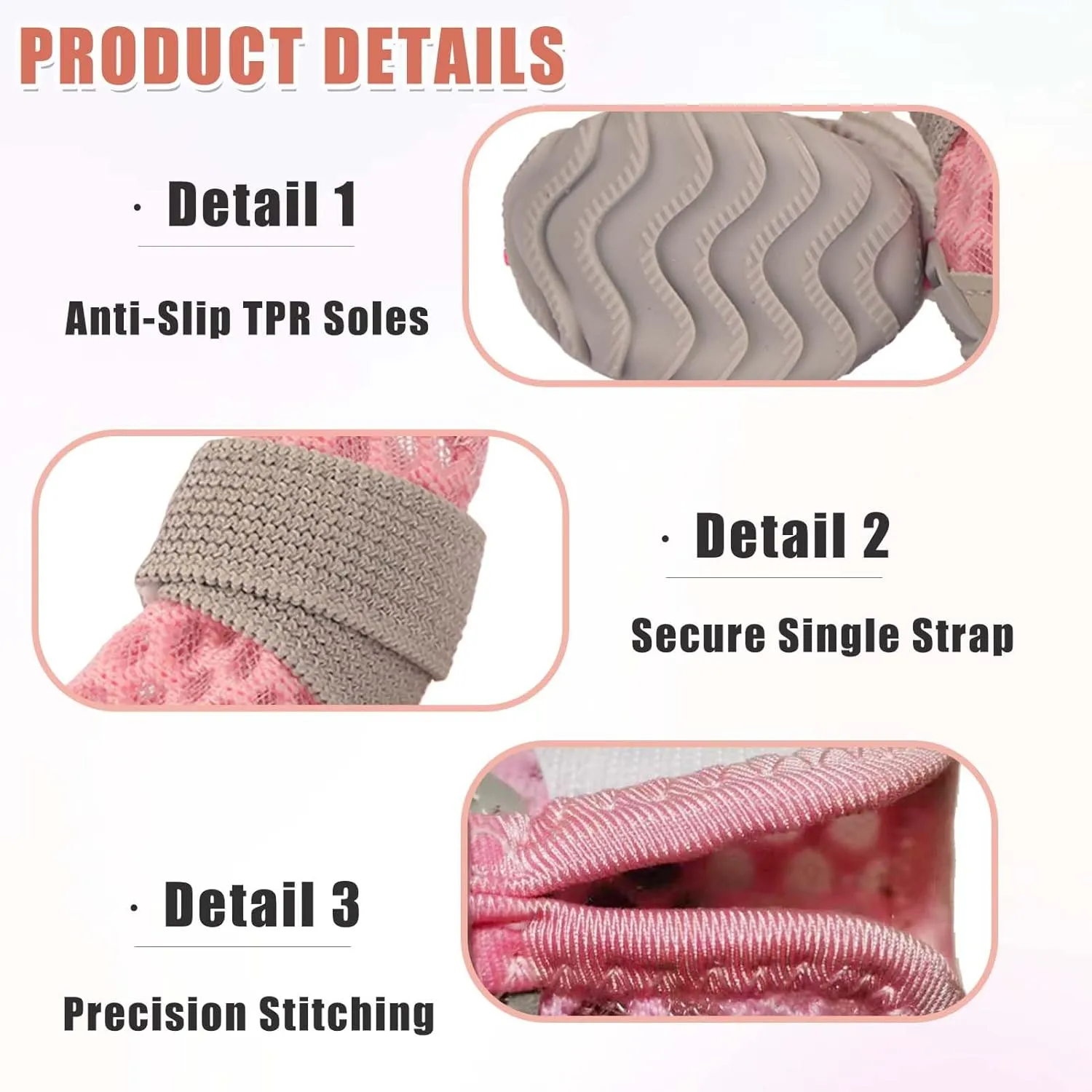 Dog Shoes for Small Dogs, Soft Mesh Dog Boots for Summer Hot Pavement, Outdoor Walking Running, Anti-Slip Dog Boots & Paw Protectors, Size 5, Pink