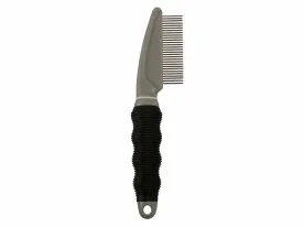 Duo detangling comb: wide and narrow toothed 35 18 pins black/grey