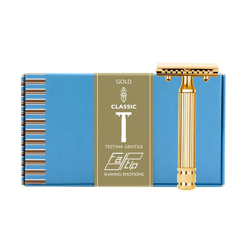 Fatip "Gentile" Grande Closed Comb Safety Razor (Gold Plated)