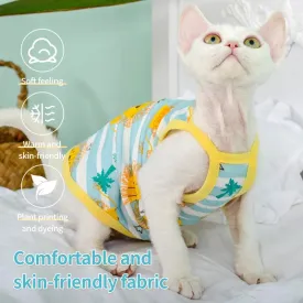 Fenice High-Quality German Cat Clothes | Spring and Summer Cat Camisole | Anti-Shedding British Short Kitten Pet Cat Clothes