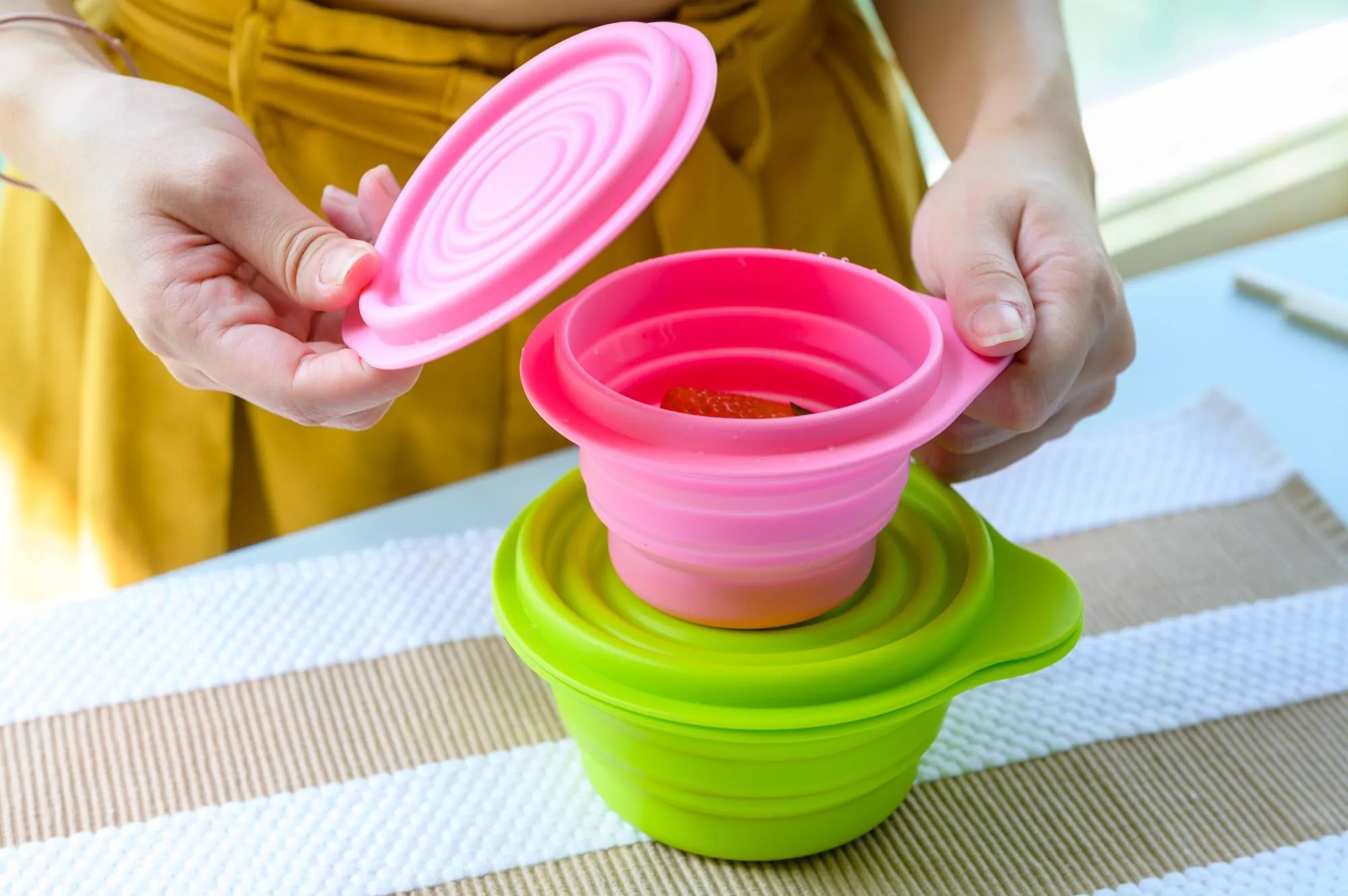 FOLDABLE STORAGE BOWL W/ COVER