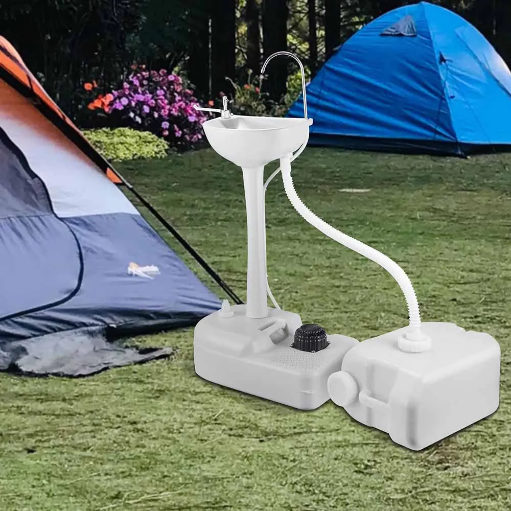 Foot Pump Hand Wash Station with Waste Tank 4.5gal 6.3gal