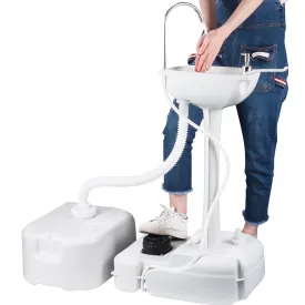 Foot Pump Hand Wash Station with Waste Tank 4.5gal 6.3gal