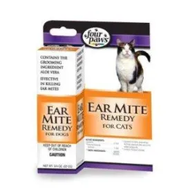 Four Paws Ear Mite Remedy for Cats (0.75oz)