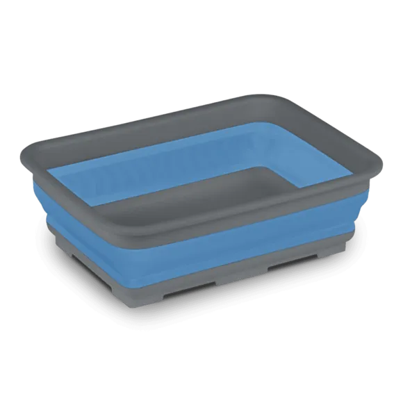 Kampa Collapsible Rectangle Washing up Bowl Blue
