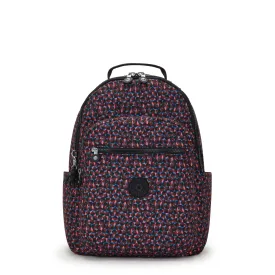 Kipling Seoul Happy Squares Large Backpack C2I6269-B3X