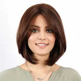 Marceline - Dark brown wig with warm reflects
