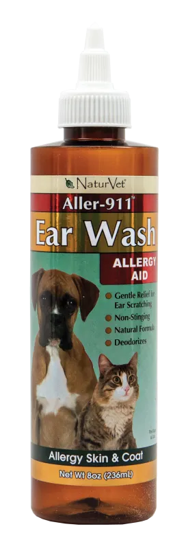 NaturVet Aller-911 Ear Wash 8oz