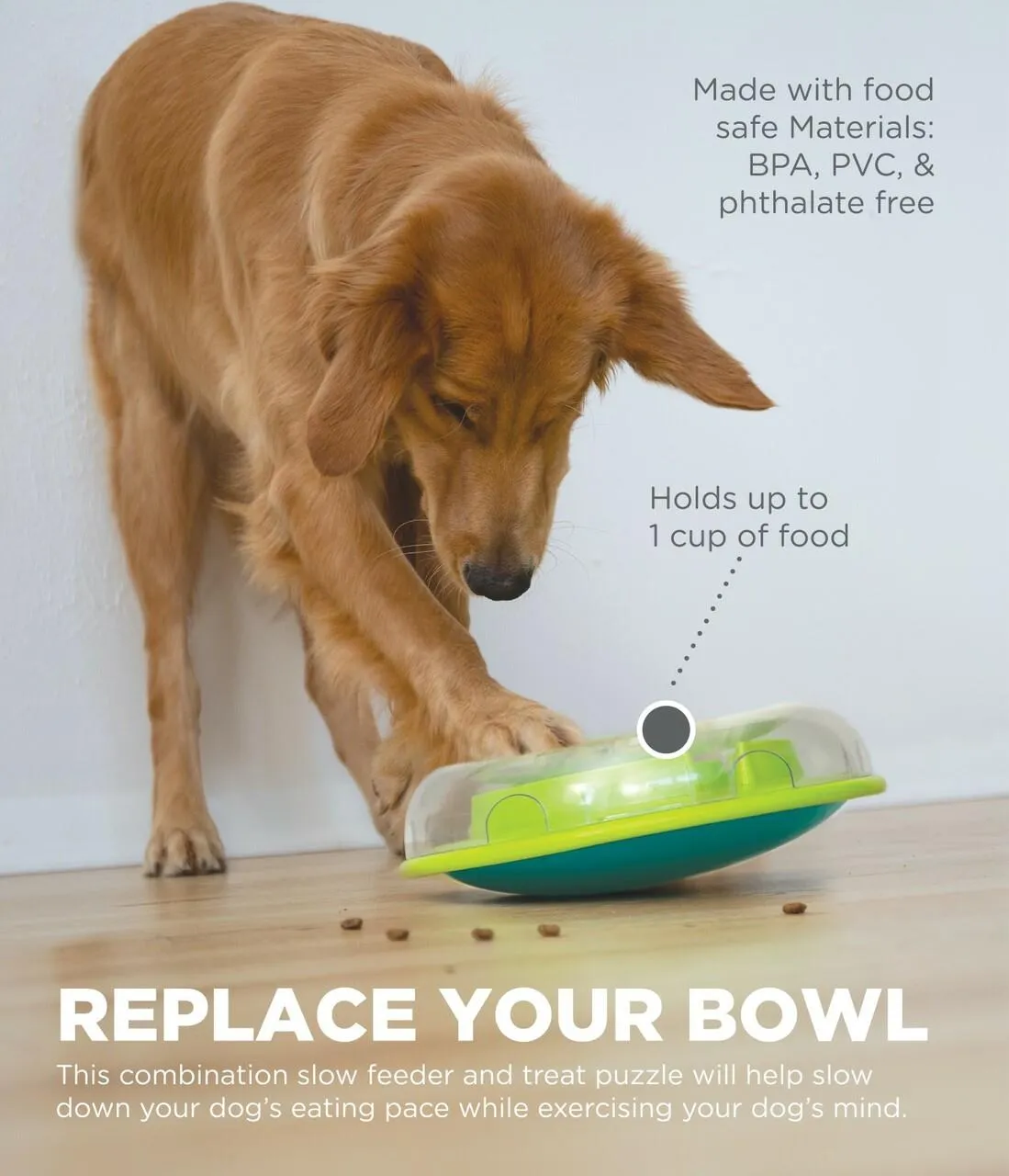 Outward Hound Wobble Bowl - Slow Feeder Toy