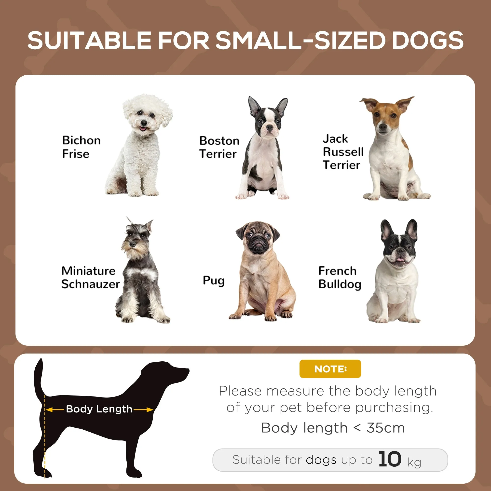 PawHut Raised Dog Bed Waterproof Elevated Pet Cot with Breathable Mesh UV Protection Canopy Coffee