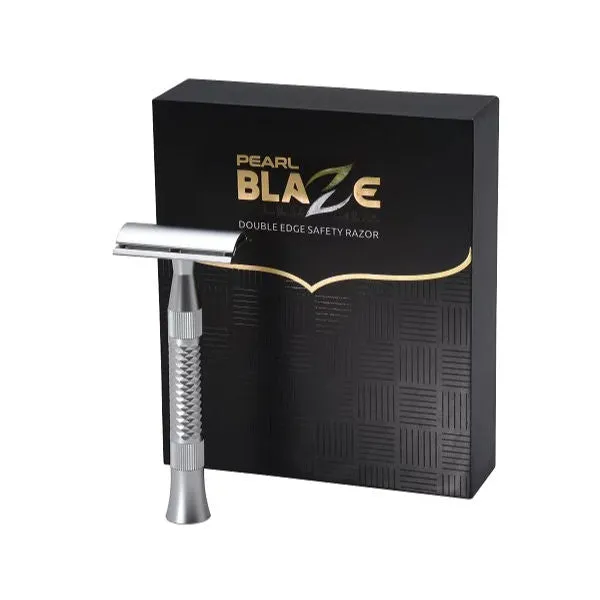 Pearl Blaze DE Safety Razor (100% Brass Metal)