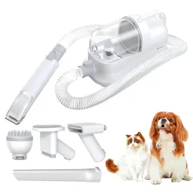 Pet Hair Vacuum Cleaner Hair Dryer 5 in 1 Pet Grooming Kit with Larger Capacity Hair Dust Cup Dog Brush