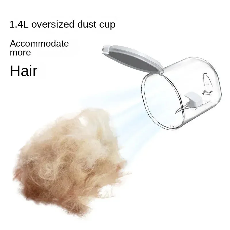 Pet Hair Vacuum Cleaner Hair Dryer 5 in 1 Pet Grooming Kit with Larger Capacity Hair Dust Cup Dog Brush