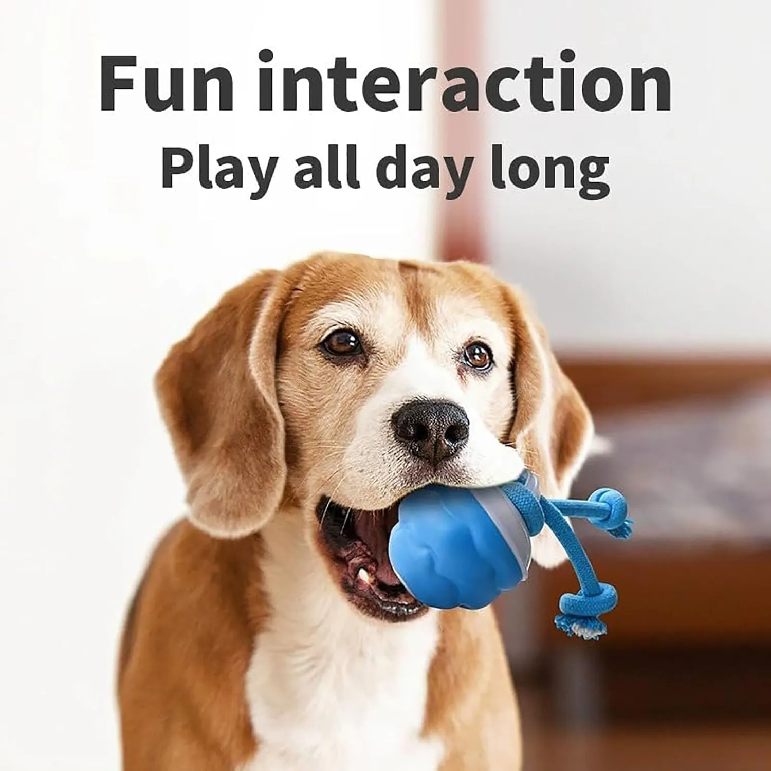 Power Tail 2.0 Dog Toy, Barkzys Powertail 2.0, Motion Activate Rolling Ball for Puppy, Smart Jumping Ball for Dogs for Daily Training, USB Rechargeable (1Pcs)