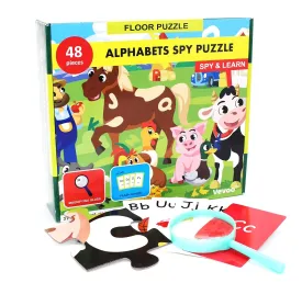 PuzzleQuest: Engaging Alphabet Spy & Learn Floor Puzzle for Fun Learning Adventures