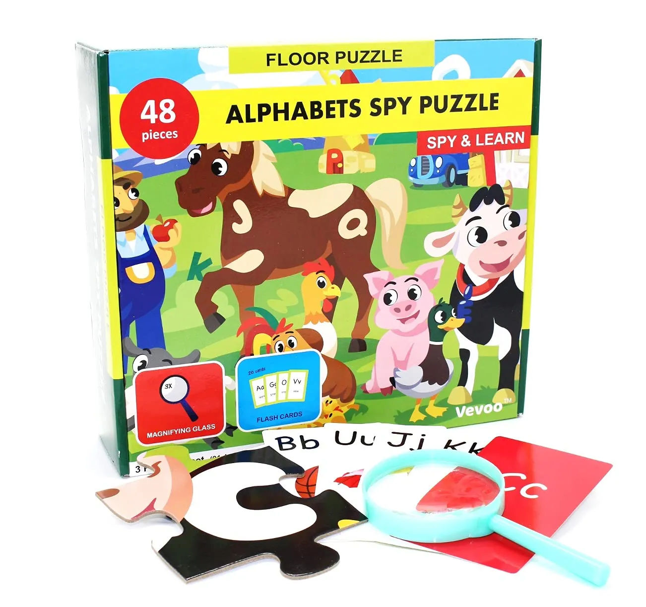 PuzzleQuest: Engaging Alphabet Spy & Learn Floor Puzzle for Fun Learning Adventures