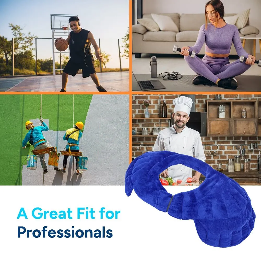 Shoulder Joint Heat Wrap for Rotator Cuff Injury and Frozen Shoulder, Royal Blue