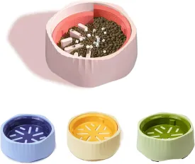 Slow Feeding Dog Bowl for Large, Separable Cat Interactive Puzzle Design,Non-Slip Durable Dog Food Bowl, Easy Clean Design to Prevent Puppies from Overeating, 100% BPA Free (Pink)