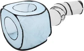 SYH&AQYE Cat Training Tunnel Collapsible Pet Tube, Tent Sshaped Cat Tunnel Play Foldable Toy Collapsible Hideaway for Kittens Puppies(A)