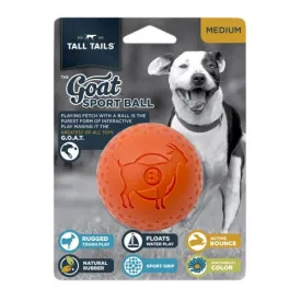 Tall Tails G.O.A.T. Dog Ball Medium Orange