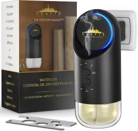 Wireless Waterless Essential Oil Plug in Wall Diffuser for Outlet, Crafts And The City- Cordless Luxury Scent Collection w/No Water for Home, Rooms, Hotel, Travel  Electric Cold Air Mist Nebulizer